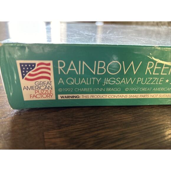 Vtg New/Sealed RAINBOW REEF 20 1/2" Round JIGSAW PUZZLE CHARLES LYNN BRAGG J24 - Picture 5 of 6